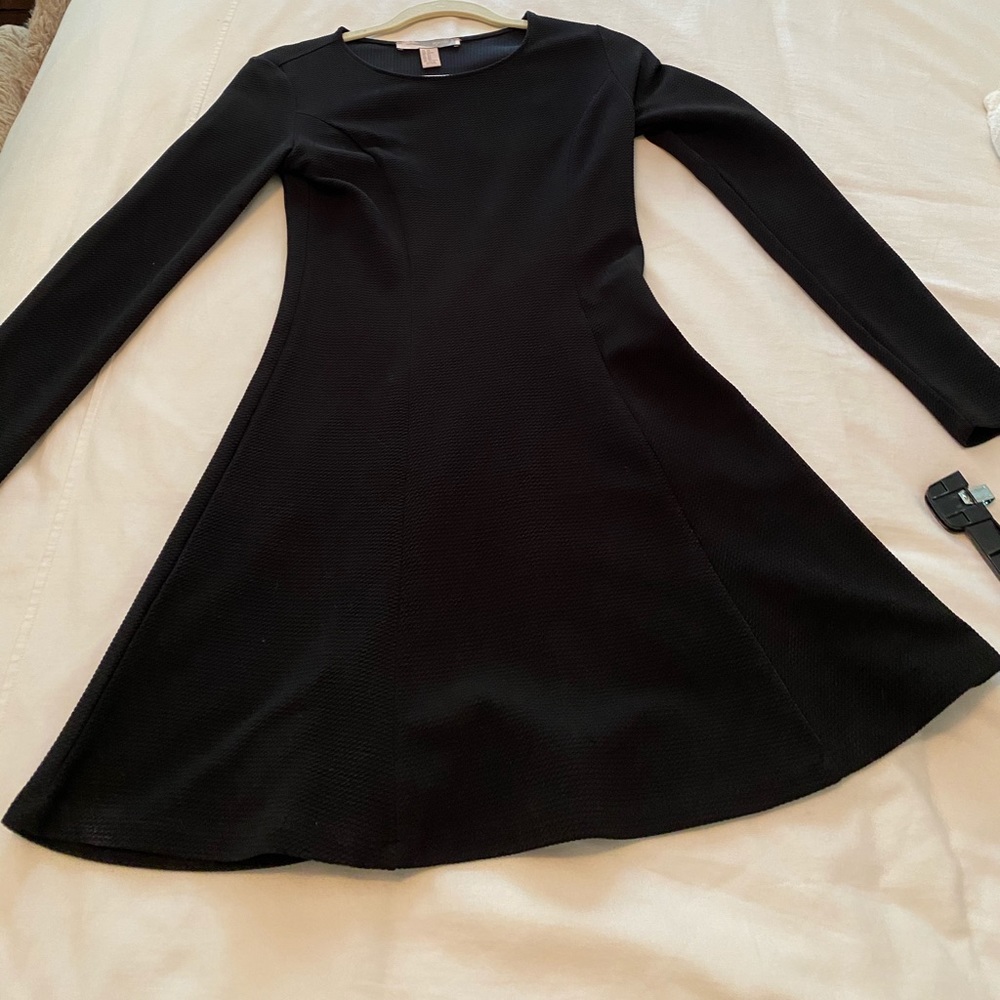 Long sleeve black dress